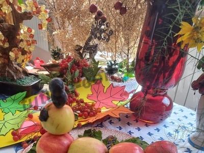 Гусеничка из яблок