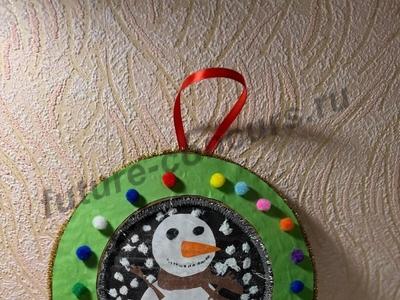 Радужный снеговичок