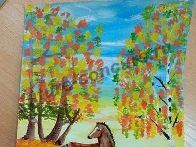 Лошадки возле пруда