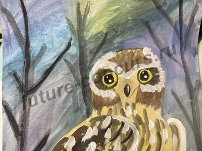 Сова на охоте